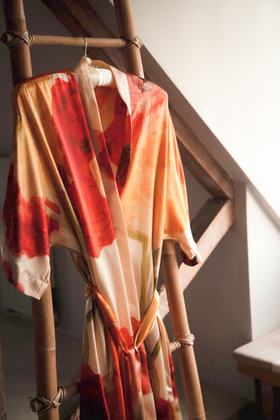 silk dressing gown robe