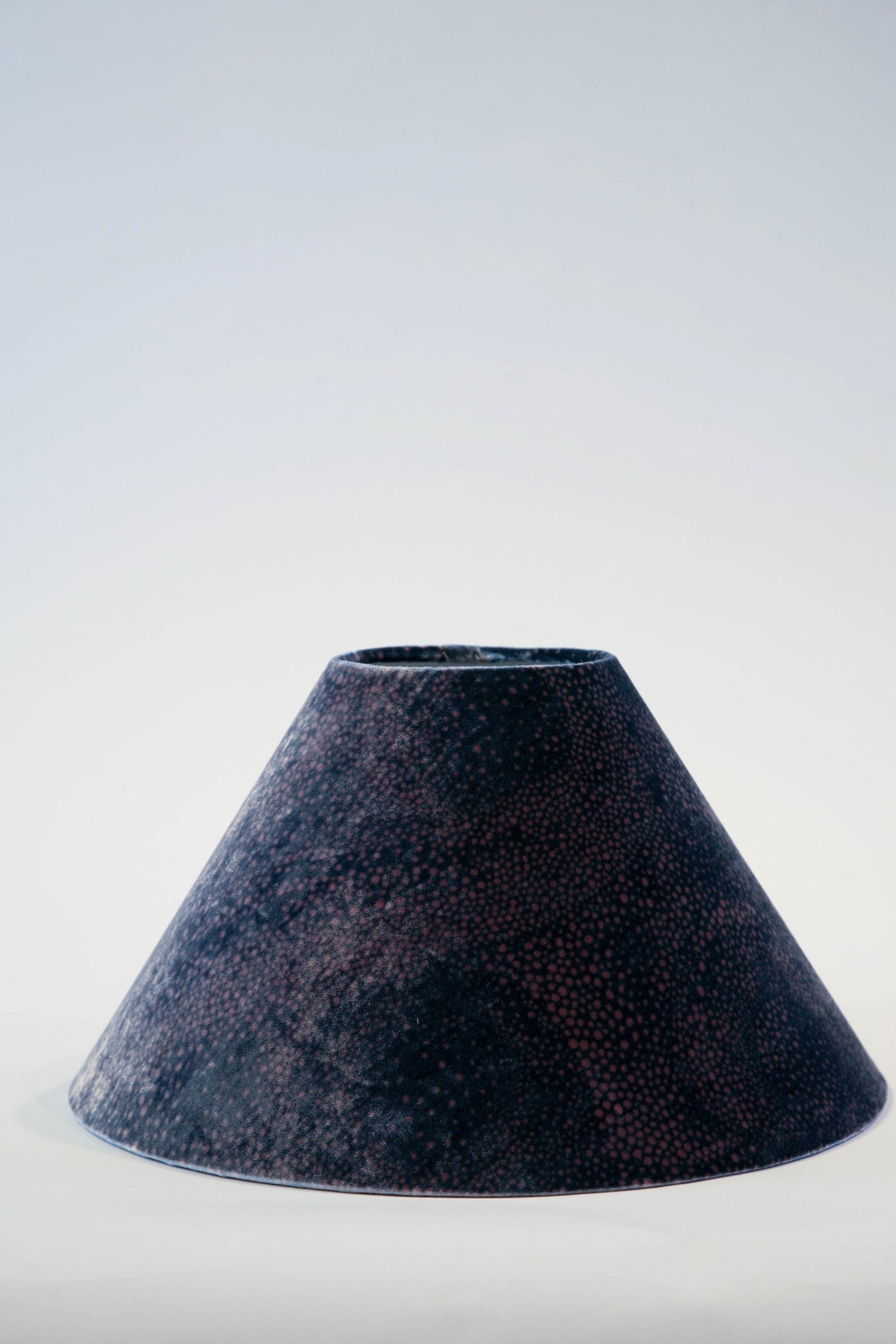 Aurora textile design black and red silk velvet coolie lampshade - by GvE&Co (Georgina von Etzdorf and co)
