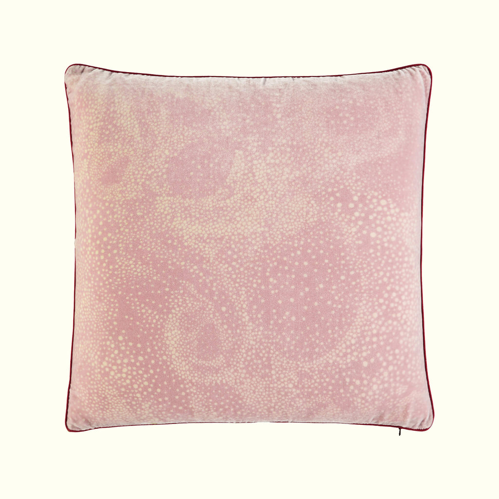 Aurora design dusty pink silk velvet cushion by GvE&Co (Georgina von Etzdorf)