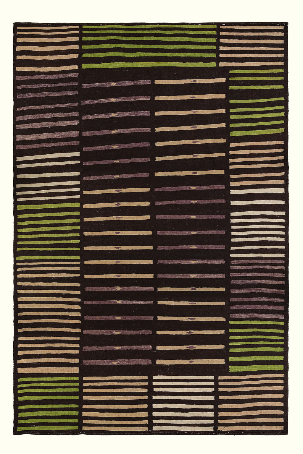 Colourwoven handwoven flatweave rug dark chocolate by GvE&Co Georgina von Etzdorf