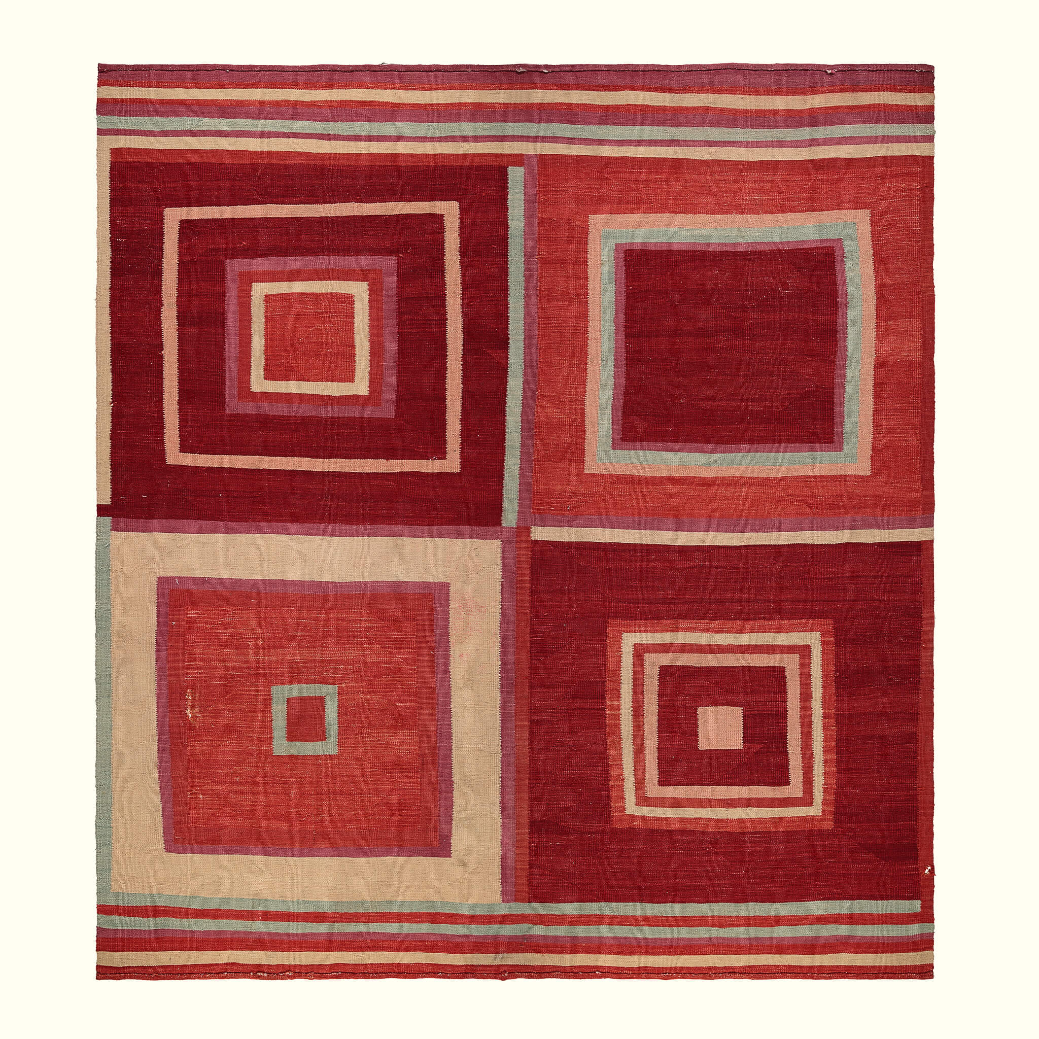 Nirvana handwoven rug scarlet - GvE&Co