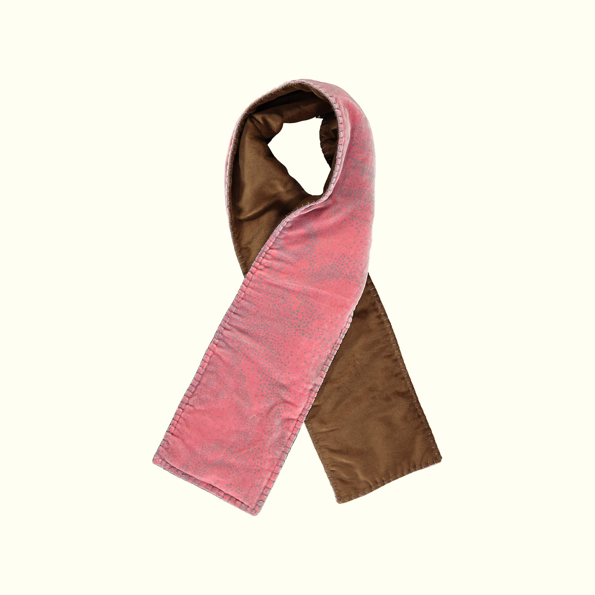 Aurora scarlet silk velvet scarf, cotton velvet backed by GvE&Co (Georgina von Etzdorf)